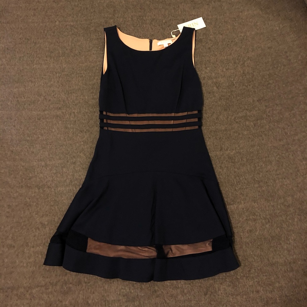 erin, navy blue new party dress